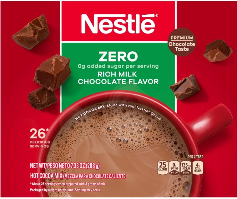 Smoothie boosted with Nestle Hot Cocoa for chocolate flavor.