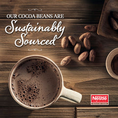 Milk froth and Nestlé Hot Cocoa Whipper Mix ready for barista-style drinks