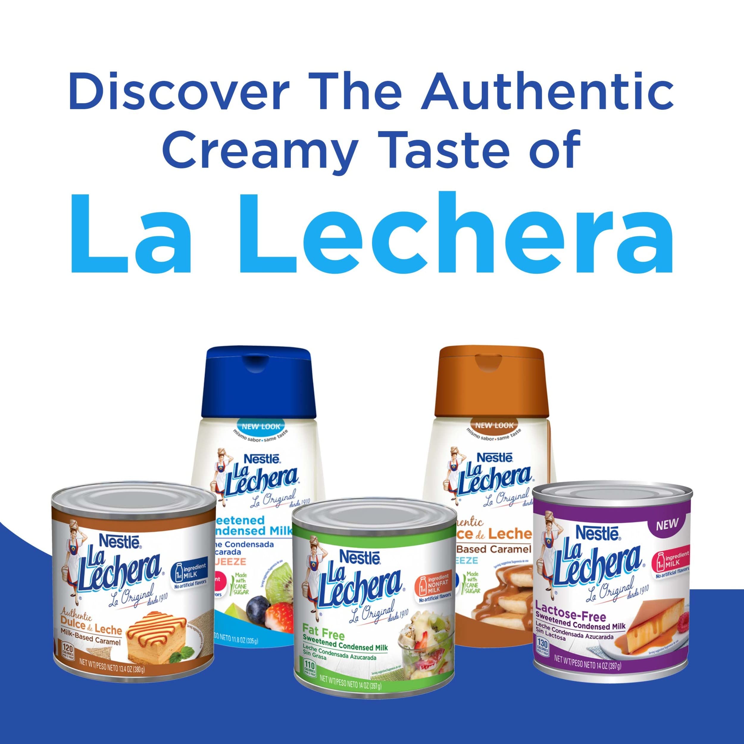 Nestlé La Lechera dulce de leche on brownies and ice cream