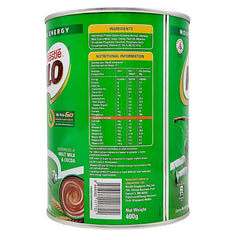 Nestlé Milo 400g container close up highlighting easy storage