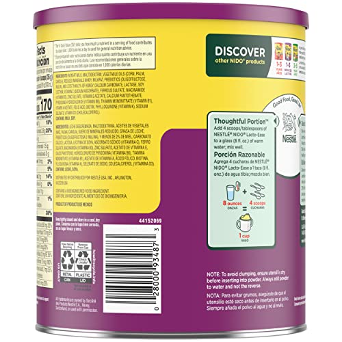 Light, mild flavor of NIDO Lacto-Ease for toddlers.