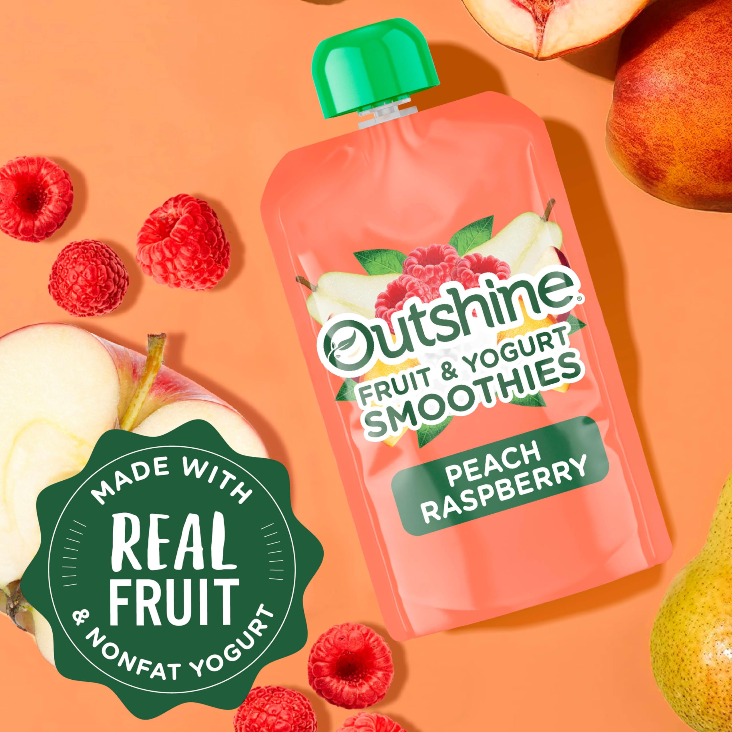 Nestlé Outshine pouch in gym bag for a quick protein snack.