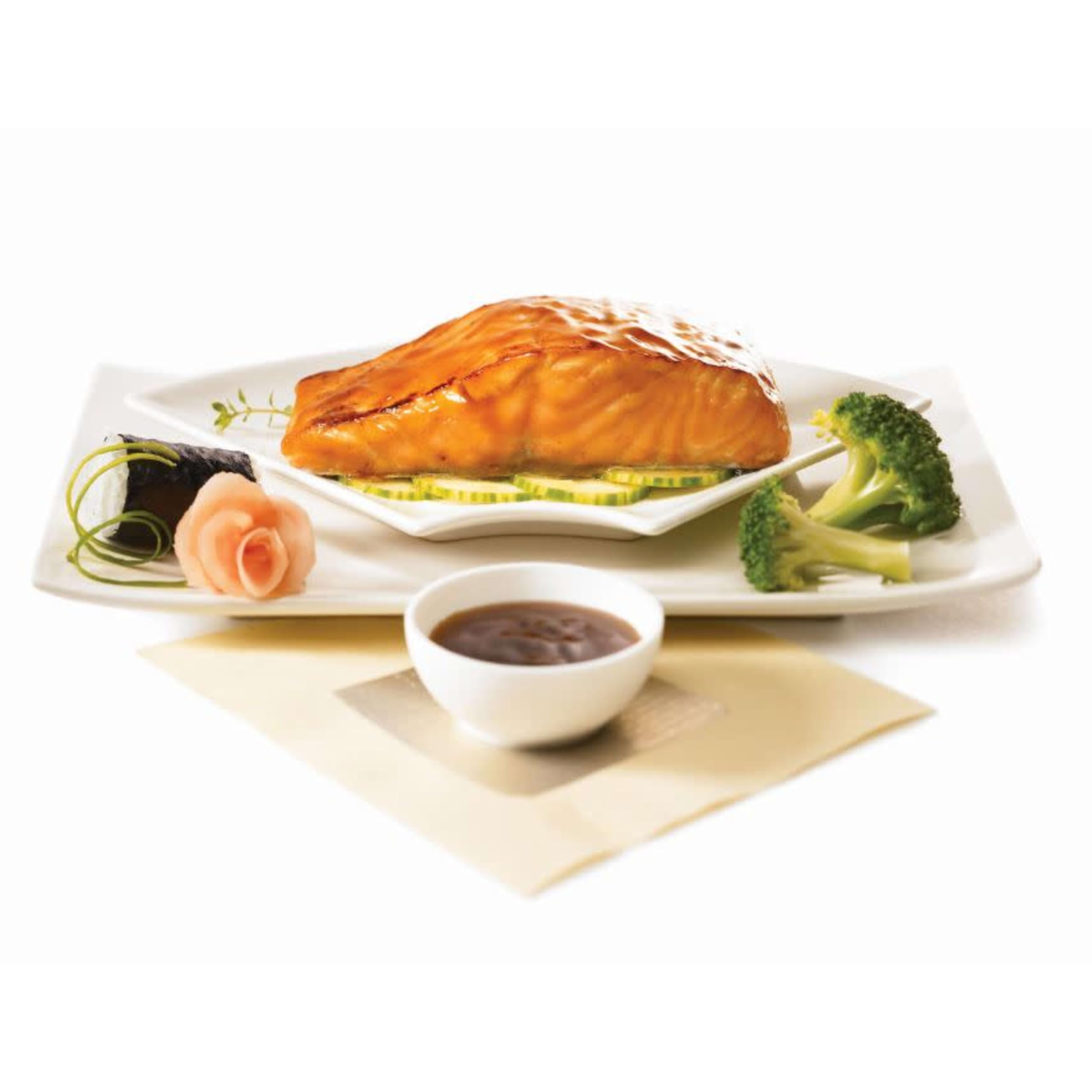 Nestle Professional Minor's Vegan Teriyaki Sauce glaze application for a glossy finish