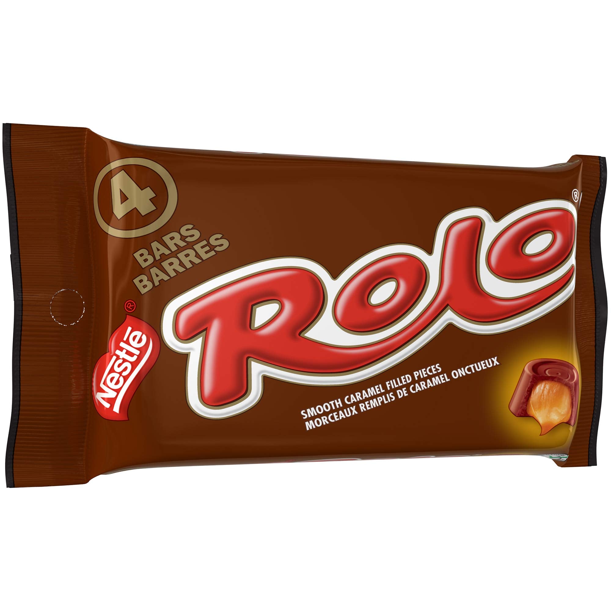 Nestlé Rolo Multipack 4 x 52g individually wrapped chocolates for freshness.