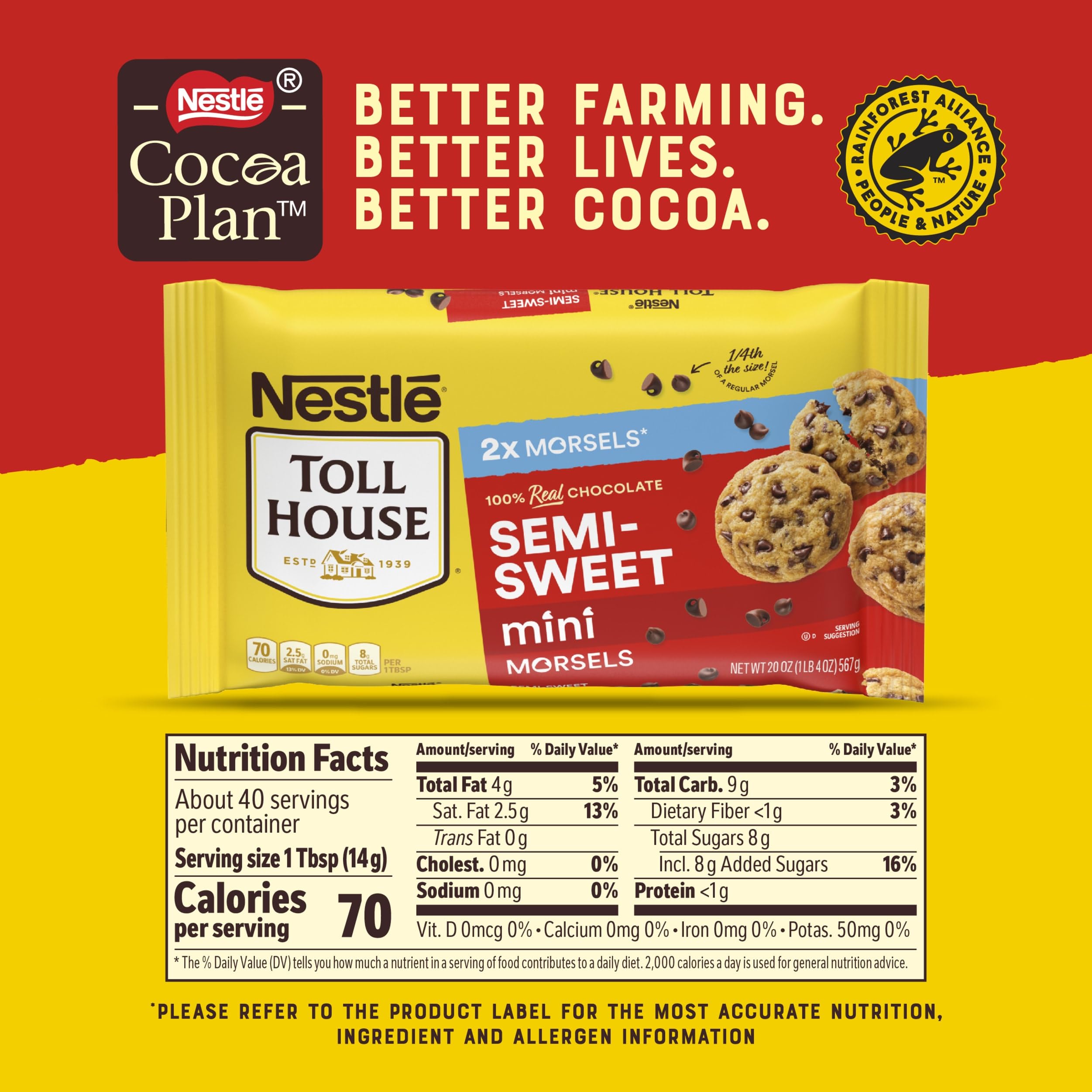 Nestlé Toll House morsels in a bowl ready for mixing
