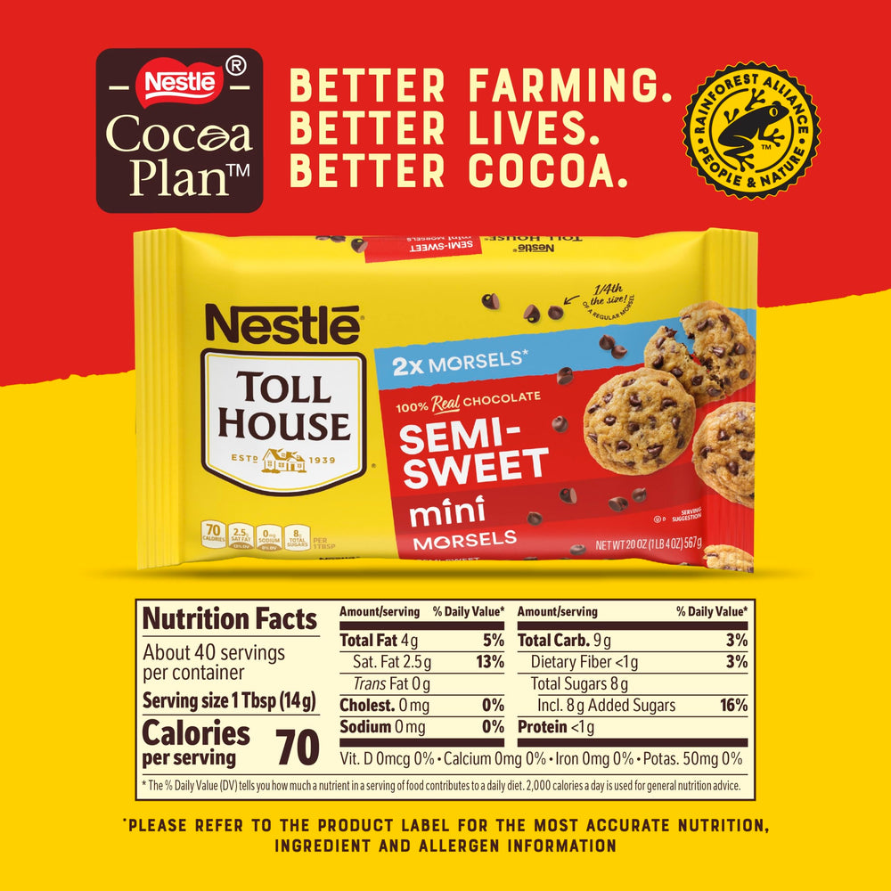 Nestlé Toll House morsels in a bowl ready for mixing