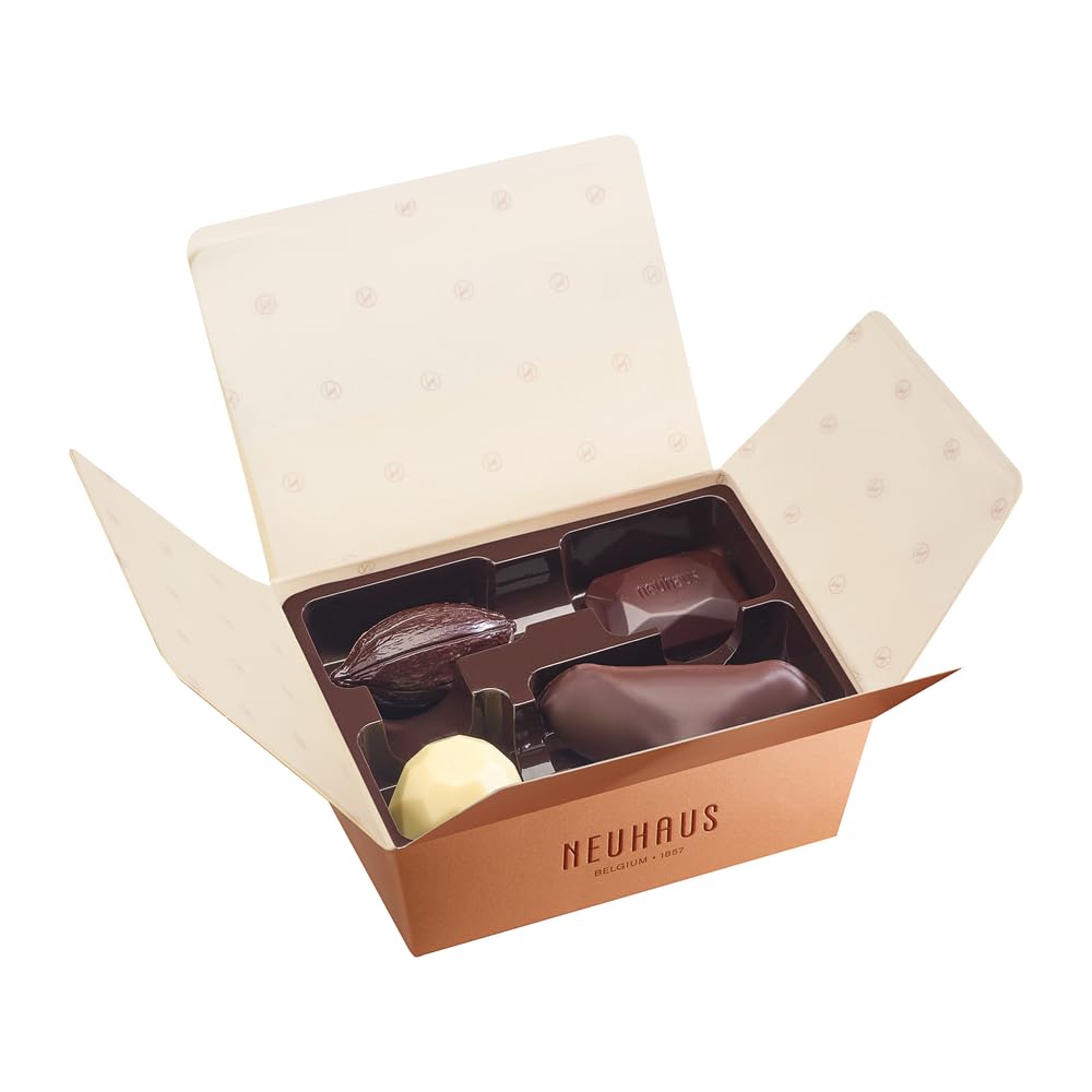 Neuhaus handcrafted Belgian chocolates by Maîtres Chocolatiers, highlighting authentic craftsmanship and premium ingredients.