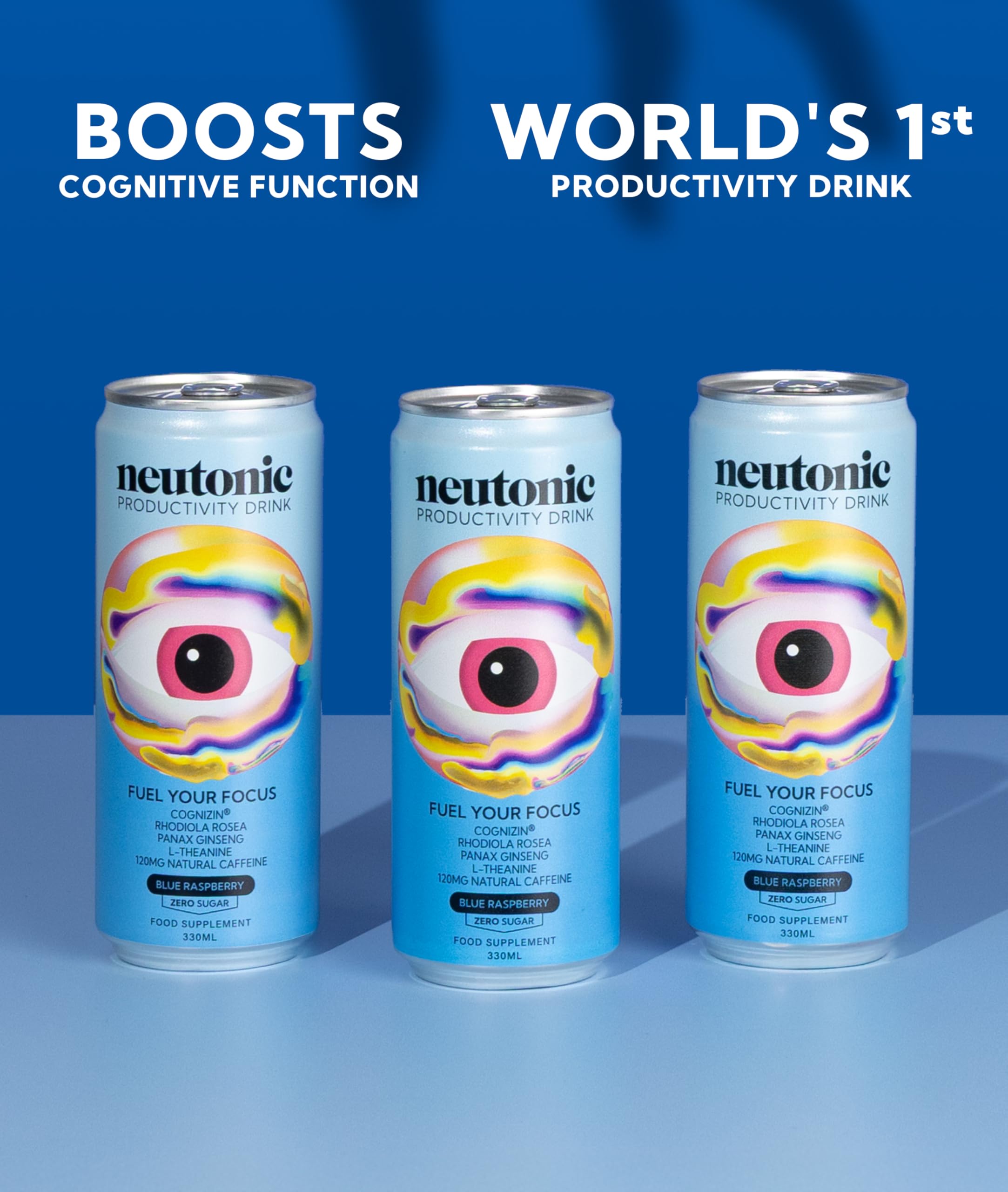 Neutonic cognitive function focus shot demonstrates improved concentration potential.