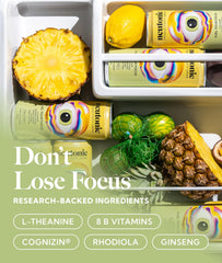 Neutonic Wild Citrus can back highlights zero sugar for clean energy