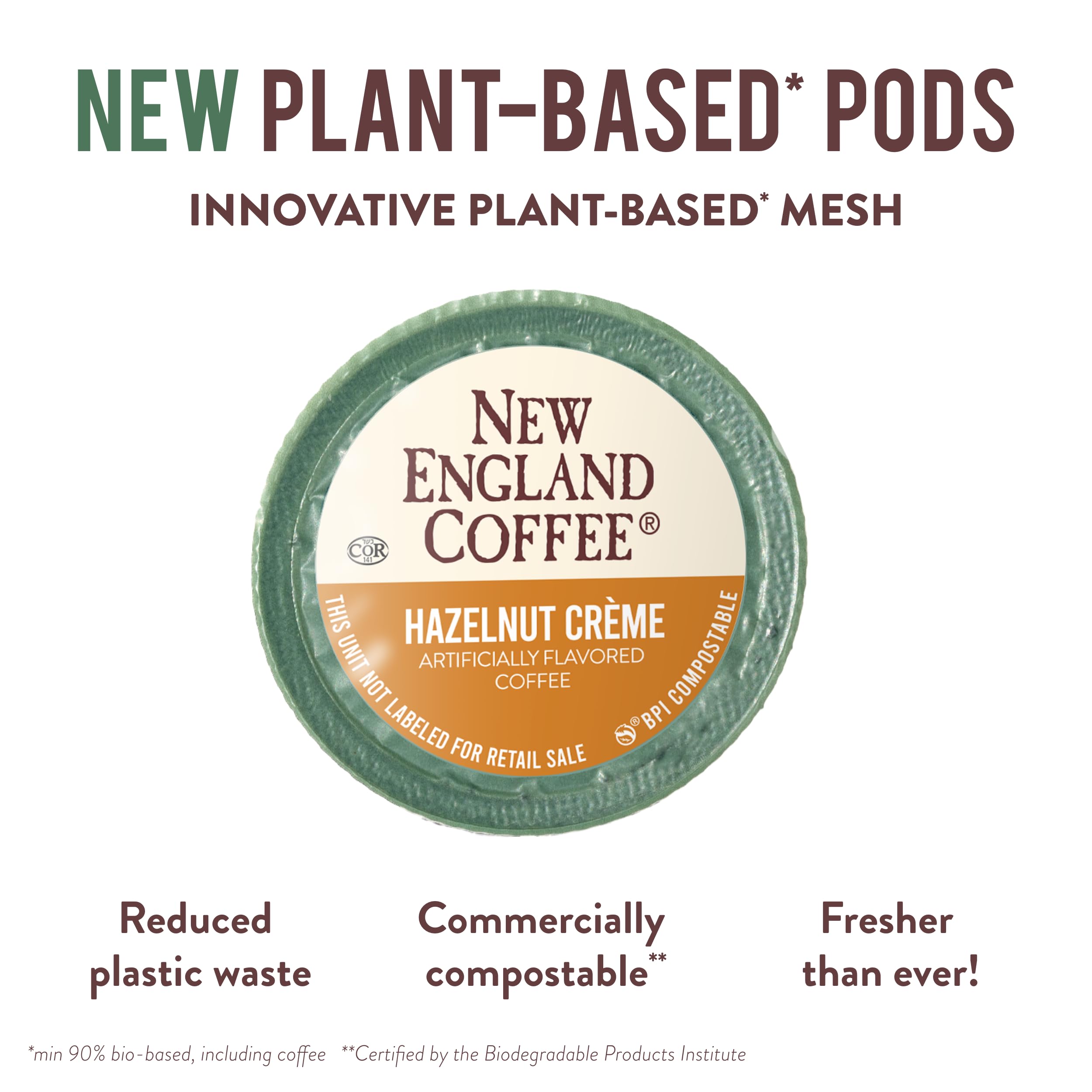 New England Coffee 100% Arabica beans closeup