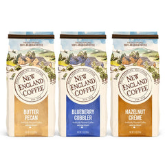 New England Coffee Blueberry Cobbler 11oz bag bright morning flavor
