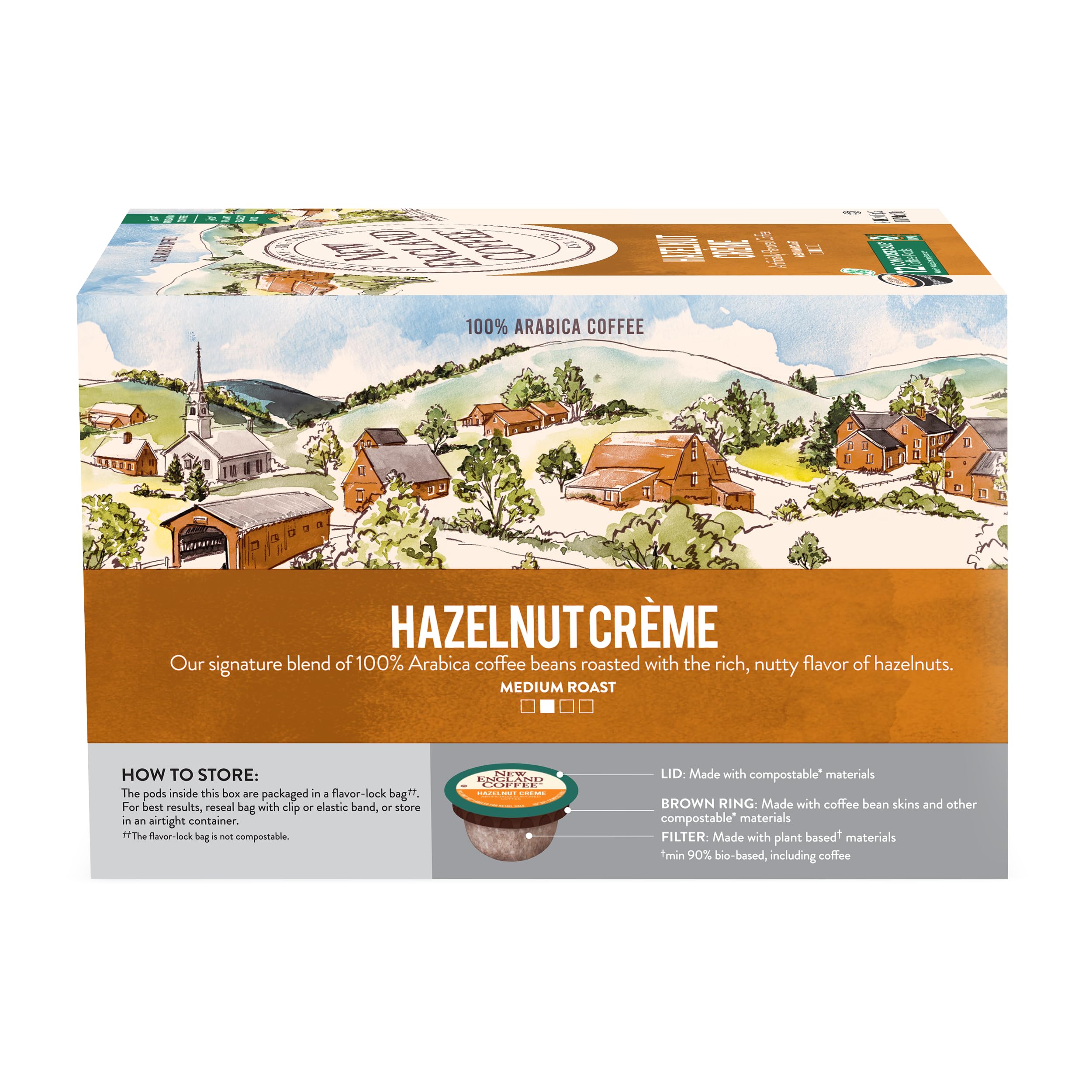 New England Coffee compostable pod mesh demonstrates eco-friendly design