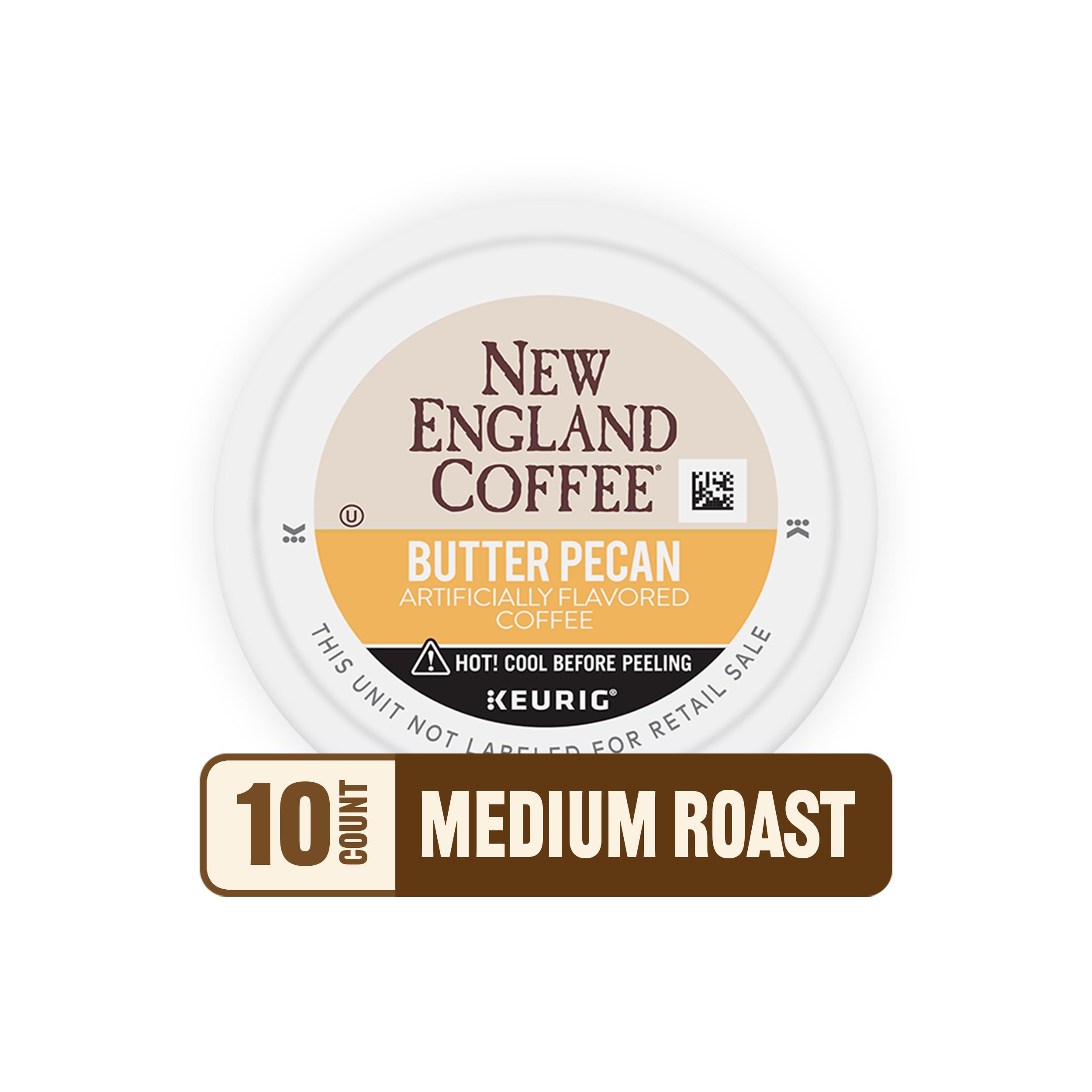 New England Coffee compostable pod symbol and eco-friendly story