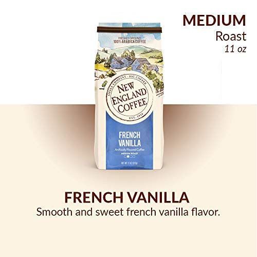 New England Coffee French Vanilla aroma fills your kitchen while brewing.