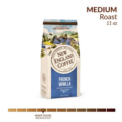 New England Coffee 100% Arabica blend delivers balanced flavor in every cup.