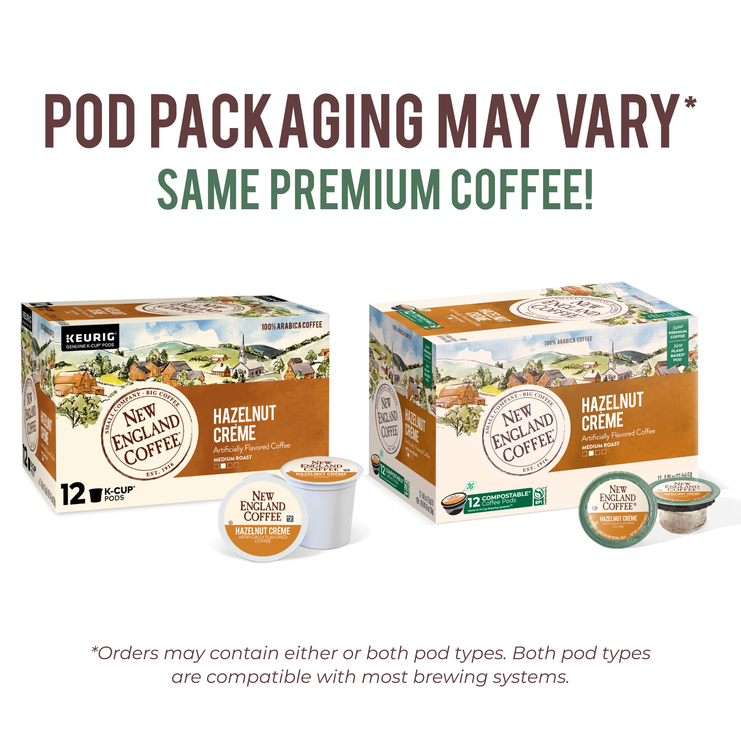 New England Coffee single-serve pod closeup for quick brew