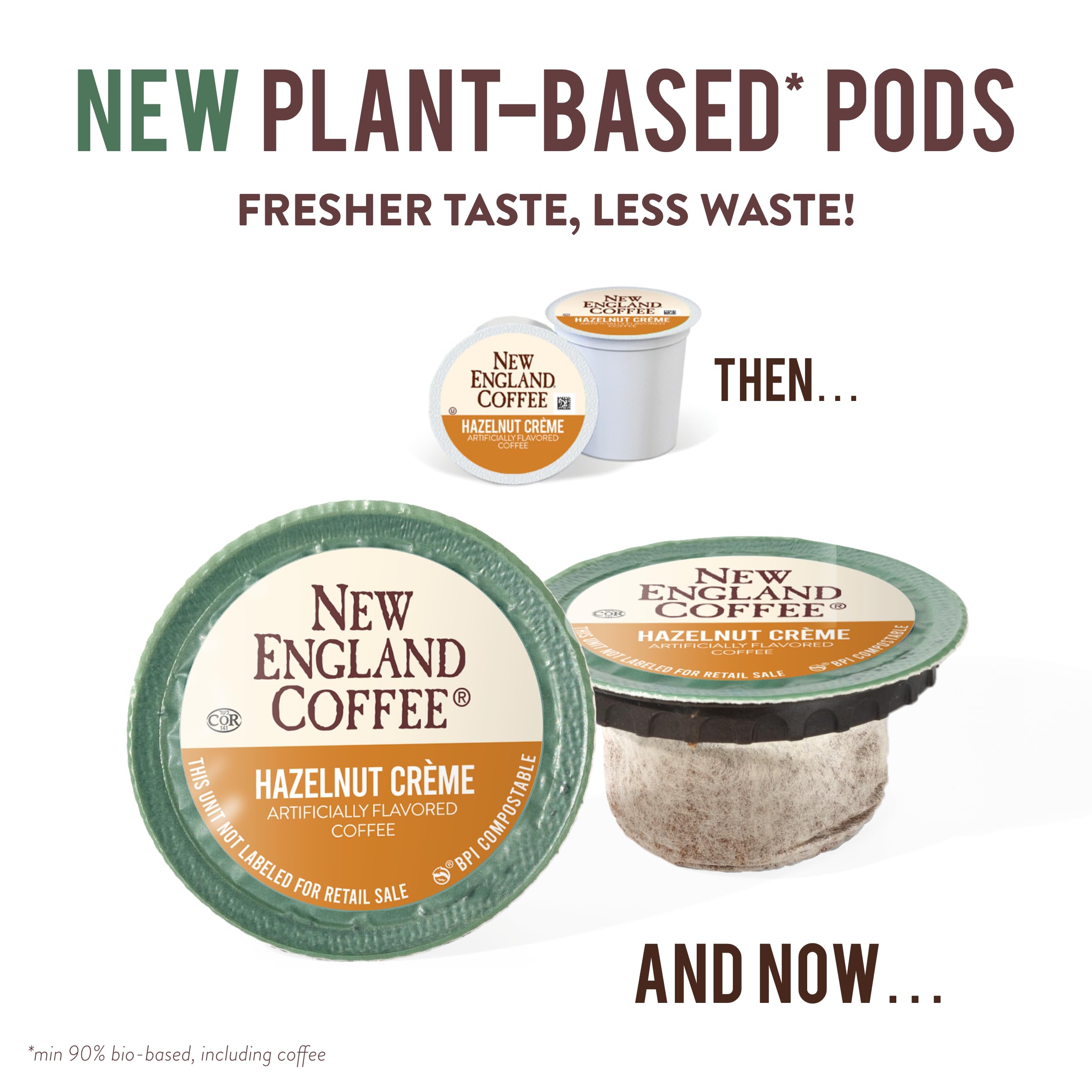 New England Coffee hazelnut creme steaming cup aroma for cozy moments