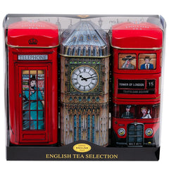 New English Teas British Heritage Big Ben tin for a traditional English Breakfast ritual.