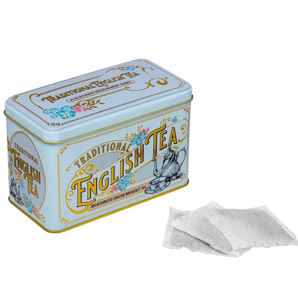 New English Teas organized tea storage supports a tidy kitchen or desk