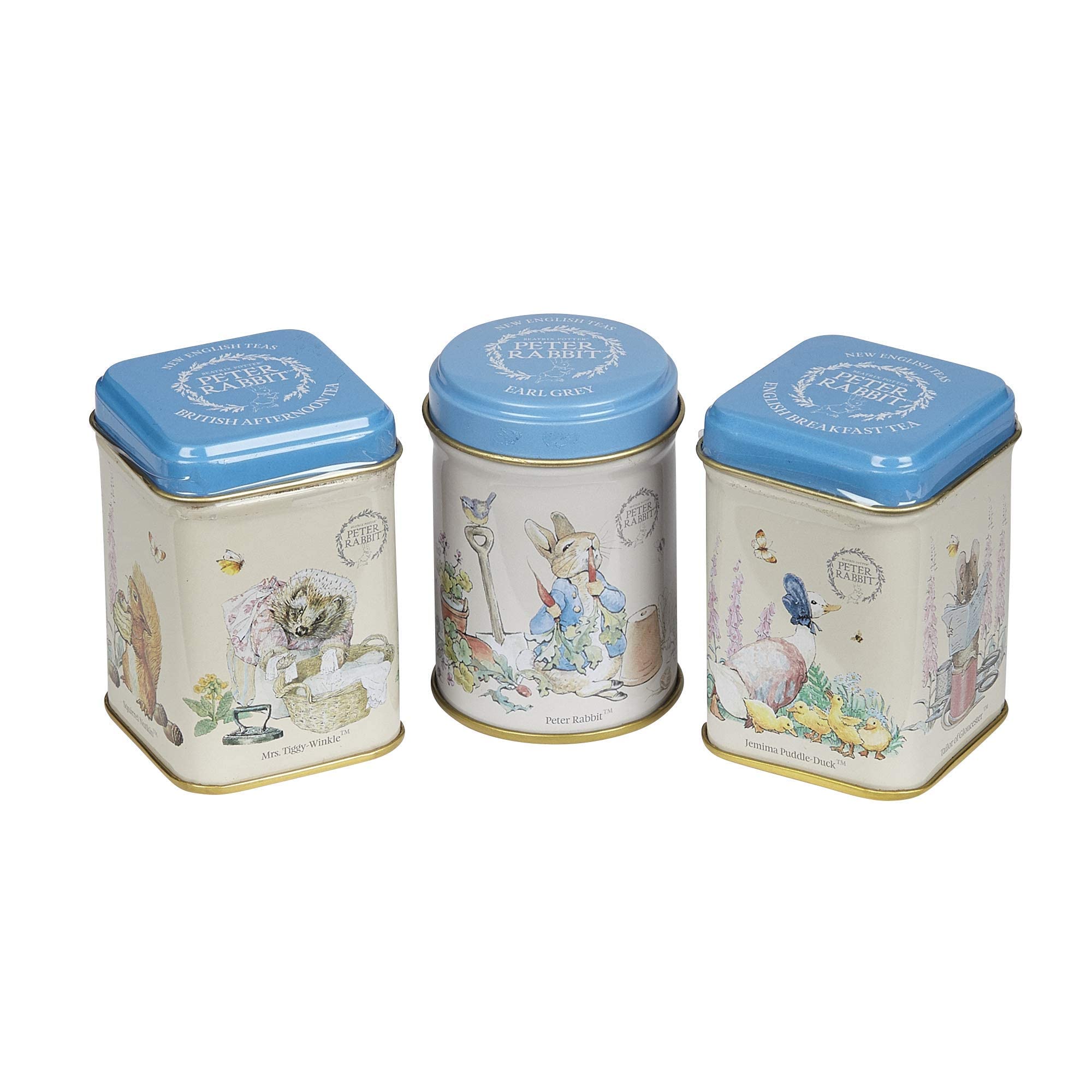 New English Teas Peter Rabbit English Afternoon tin suggests relaxing tea moments.