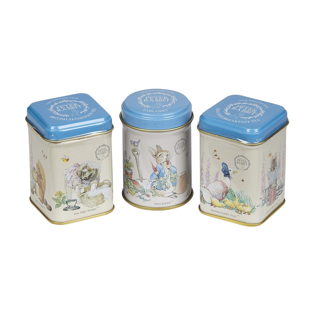 New English Teas Peter Rabbit English Afternoon tin suggests relaxing tea moments.