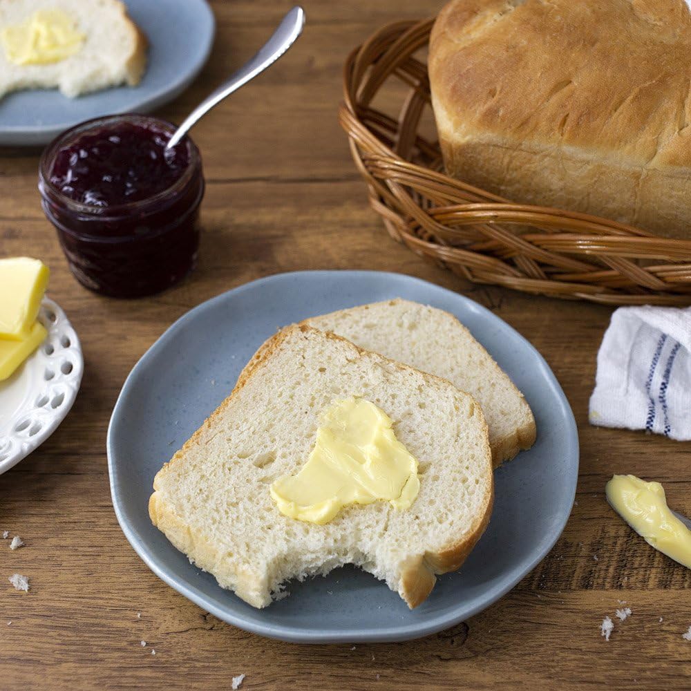 New Hope Mills Country White Bread Mix baked-loaf-slices perfect for sandwiches and toast.