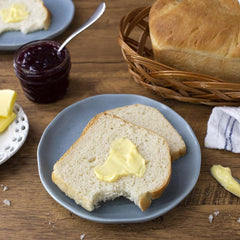 New Hope Mills Country White Bread Mix baked-loaf-slices perfect for sandwiches and toast.