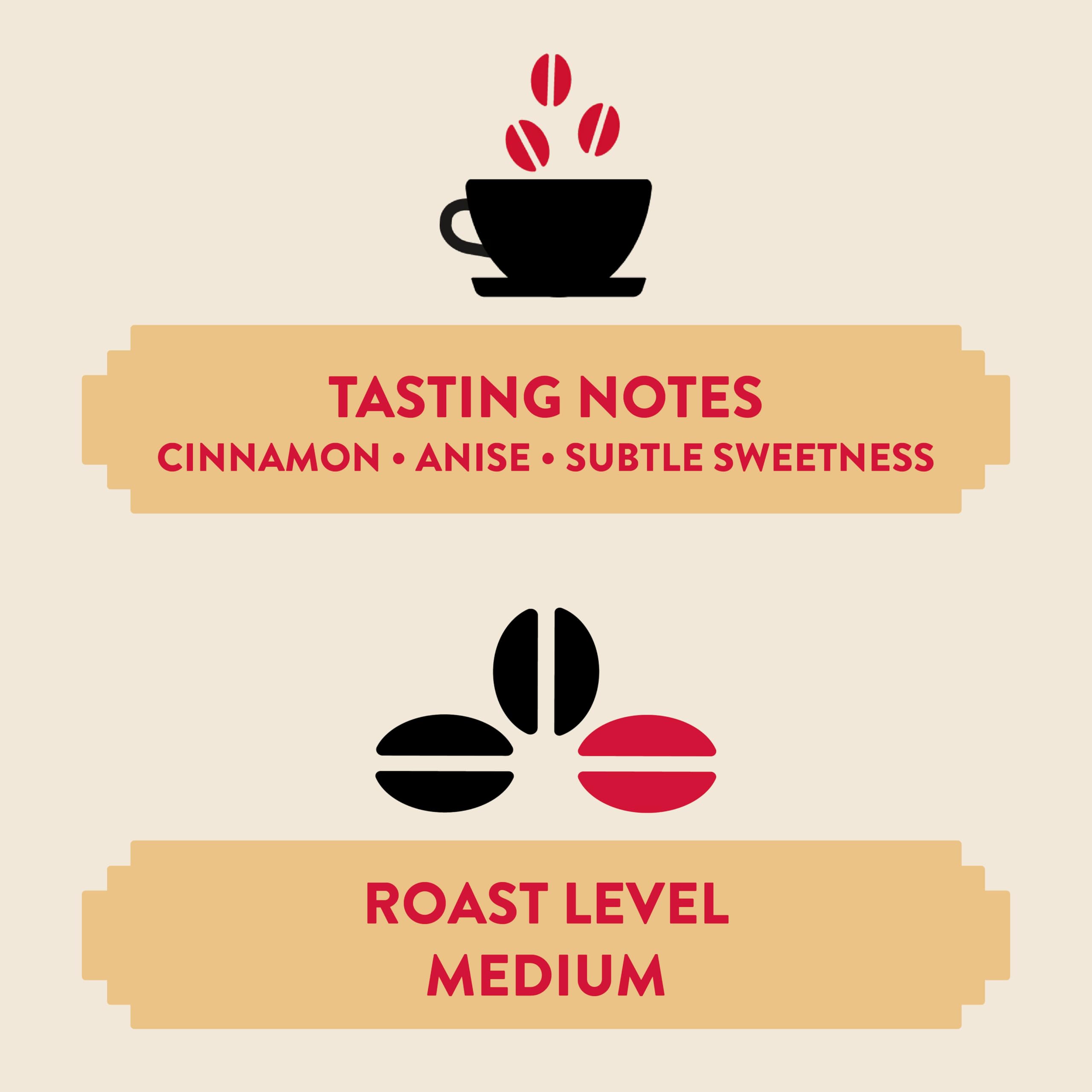 New Mexico Pinon Coffee Biscochito ground drip brew captures rich aroma