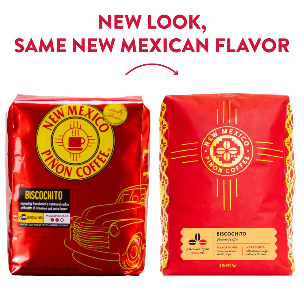 New Mexico Pinon Coffee Biscochito ground spice notes entice the senses