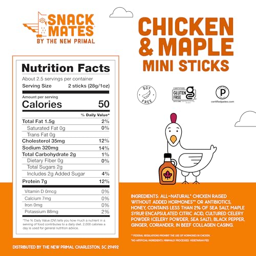 0.5-ounce Snack Mates sticks portioned for kids and quick snacks.