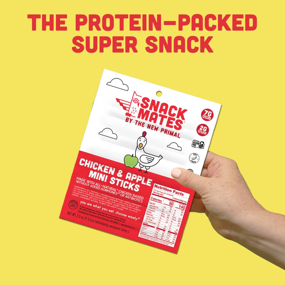 New Primal Snack Mates nutrition label highlights 7g protein.