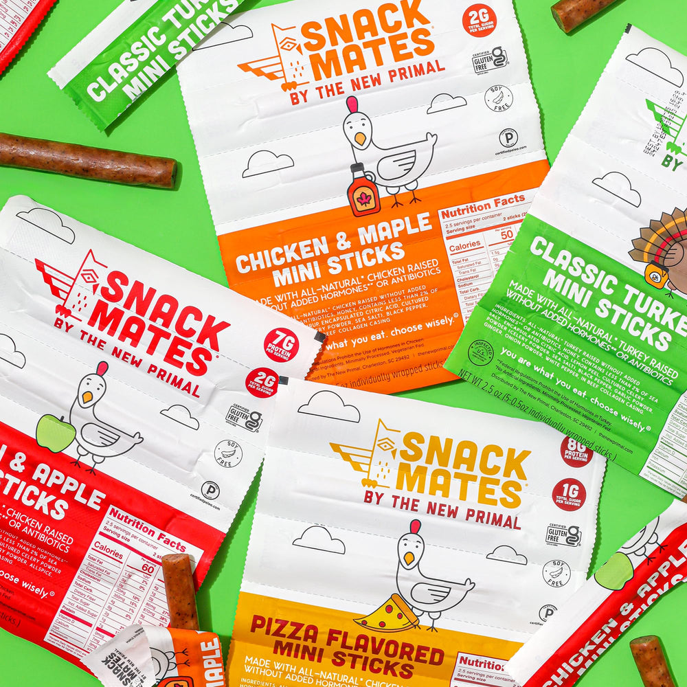 Lunchbox-friendly Snack Mates stick designed for school meals.