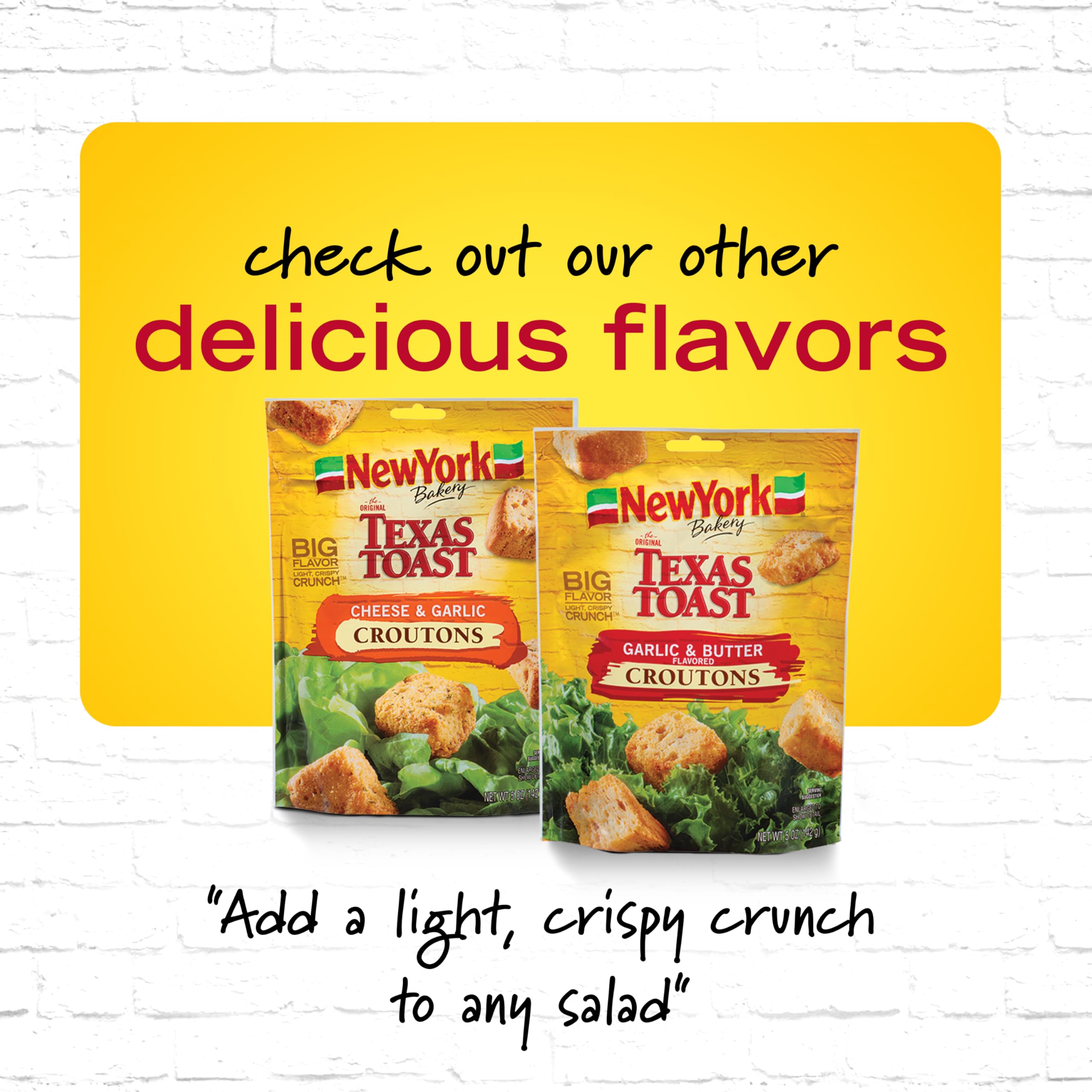 New York Bakery Texas Toast croutons on a plate showcase flavor.