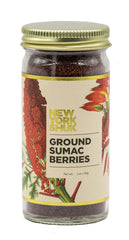 New York Shuk Ground Sumac Berries jar highlights bright citrus notes for dressings.