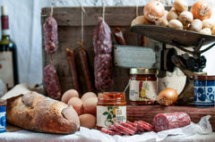 New York Shuk Harissa Preserved Lemons bottle highlights heat level and flavor notes.