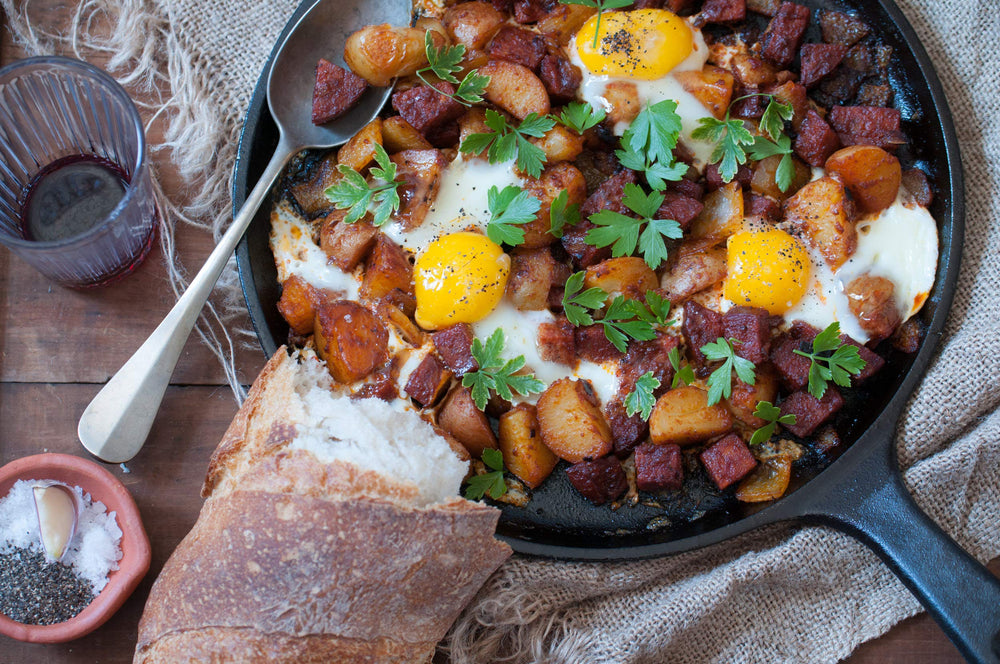 New York Shuk Harissa Preserved Lemons serving idea on a dip plate.