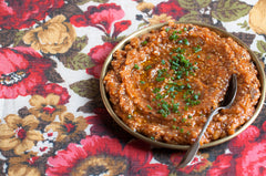 New York Shuk Harissa Preserved Lemons label shows clean ingredients and quality.