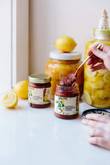 New York Shuk Harissa Preserved Lemons close-up texture enhances stews.