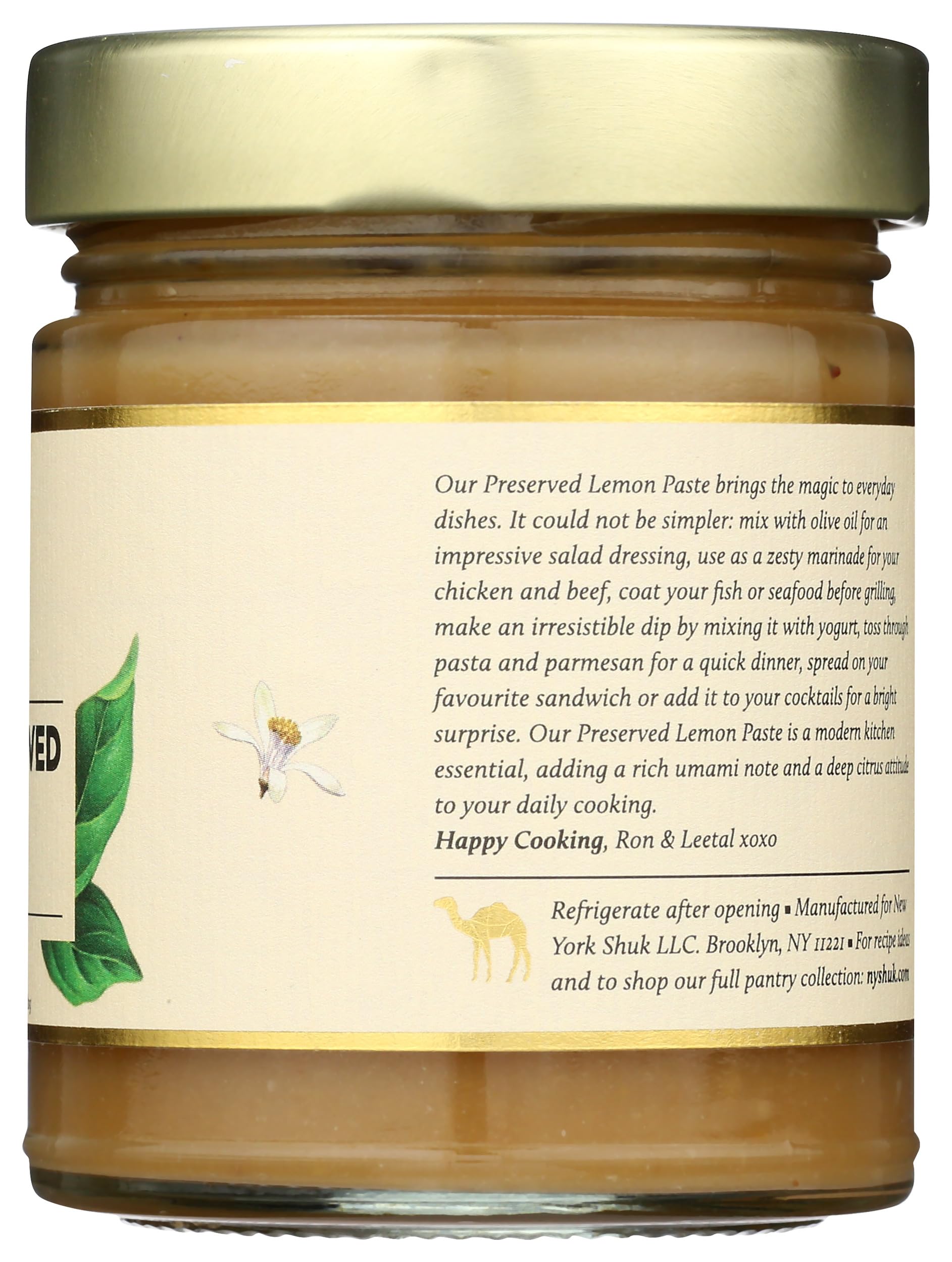 New York Shuk Preserved Lemon Paste kitchen essential for zesty sauces and roasted vegetables.
