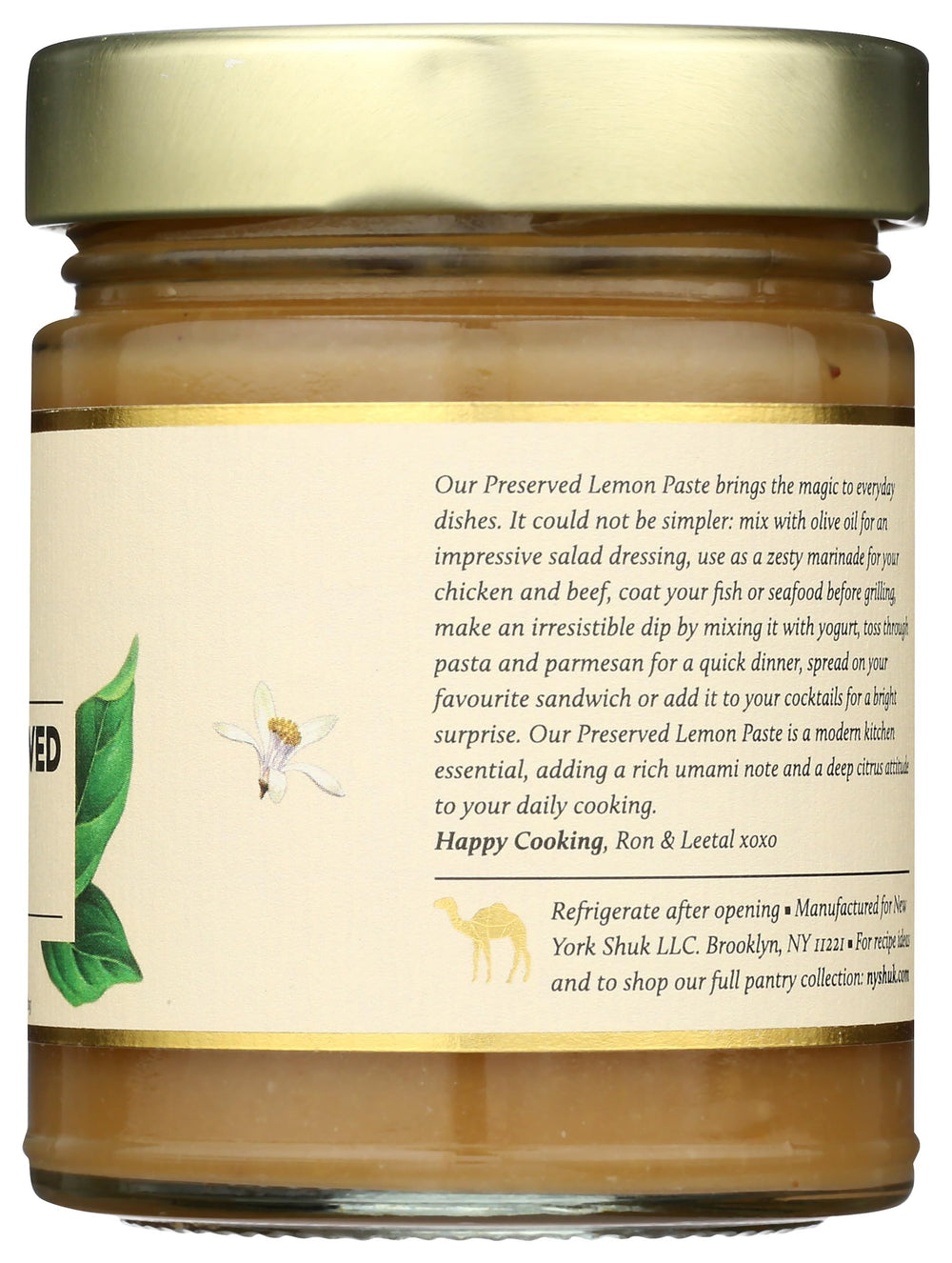 New York Shuk Preserved Lemon Paste kitchen essential for zesty sauces and roasted vegetables.