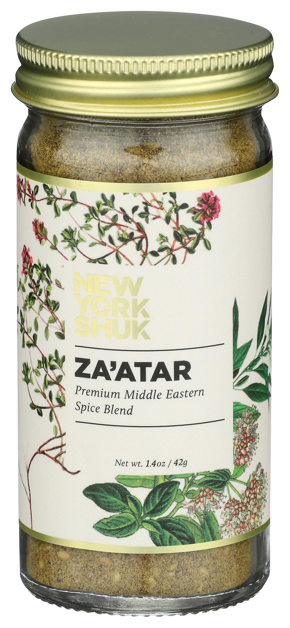 New York Shuk Zaatar spice blend jar ready for versatile cooking.