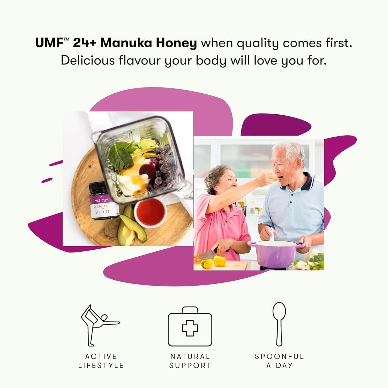 New Zealand Honey Co. Manuka honey stirred into sauces enhances flavor.