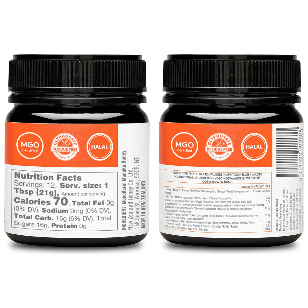 New Zealand Honey Co. Manuka honey spoon ready for a quick energy boost.