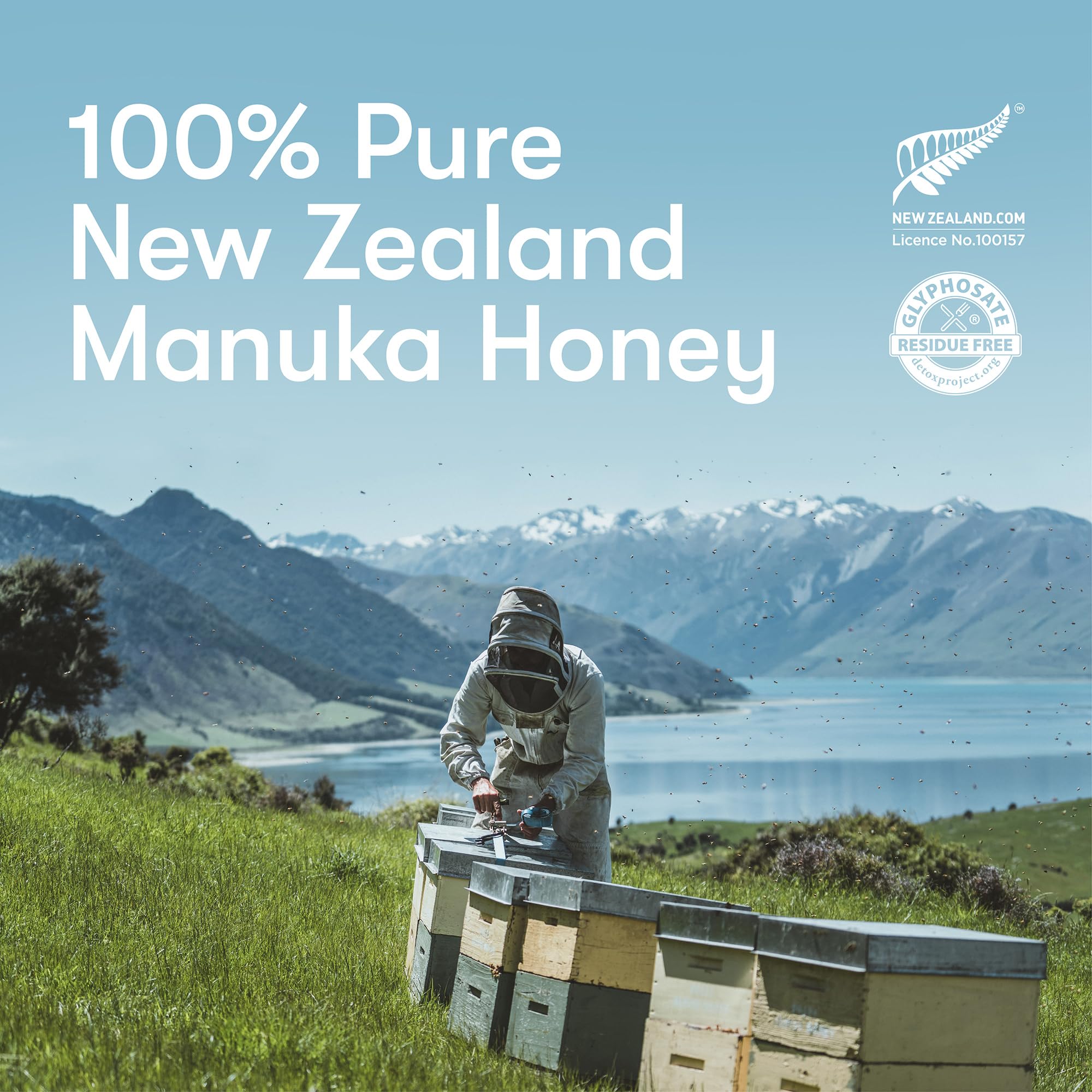 New Zealand Honey Co. Raw Manuka Honey UMF 20+ energy boost to start your day.
