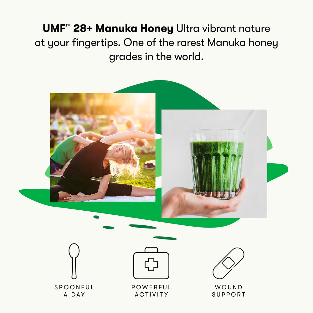 New Zealand Honey Co. packaging highlights UMF28 authenticity and traceability