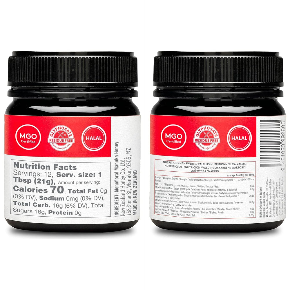 UMF certificate seal confirms authenticity of New Zealand Honey Co Manuka honey
