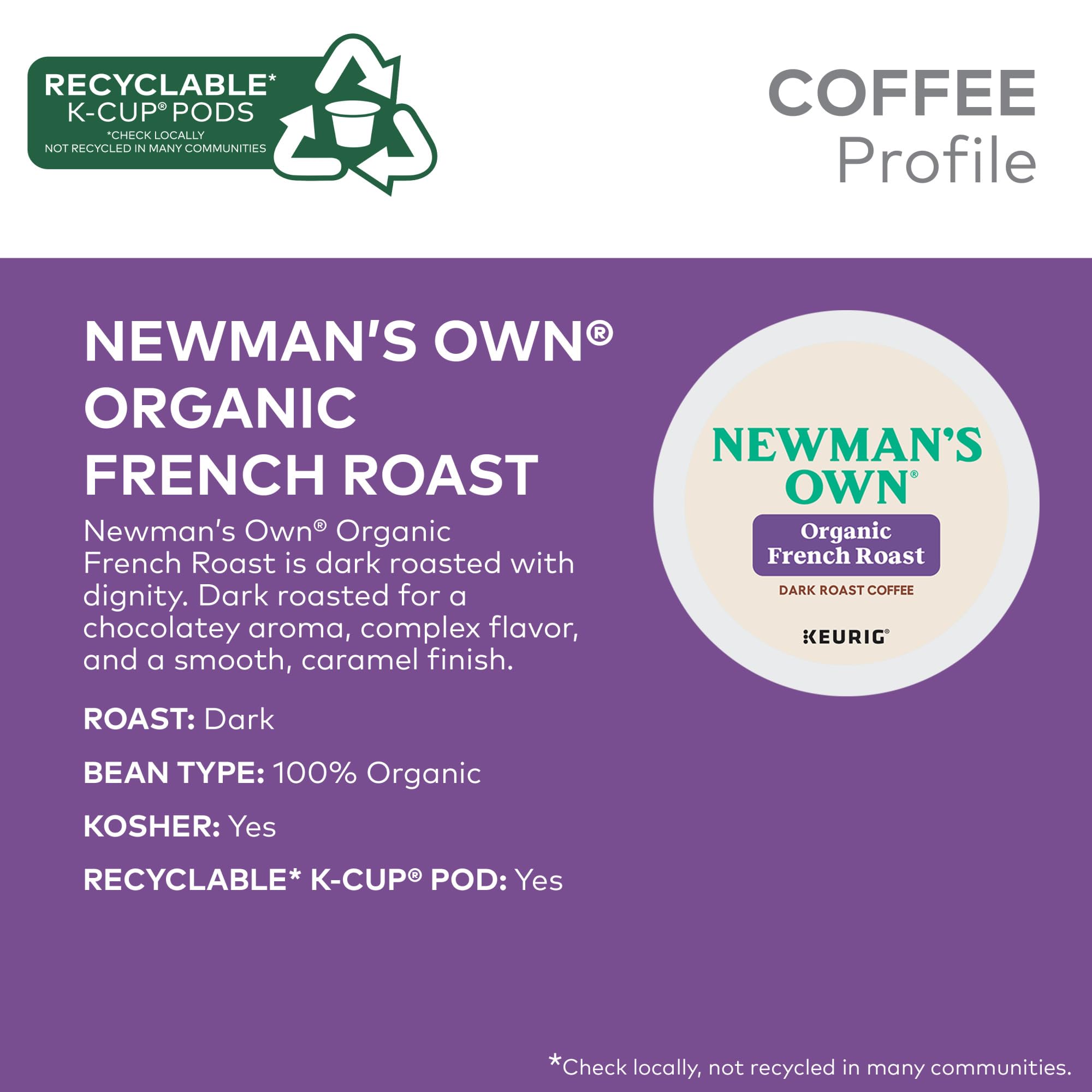 Newman's Own K-Cup pods packaging shows 60-count bundle.