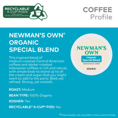 Brewing Newman's Own Organic Special Blend in a Keurig for a rich cup