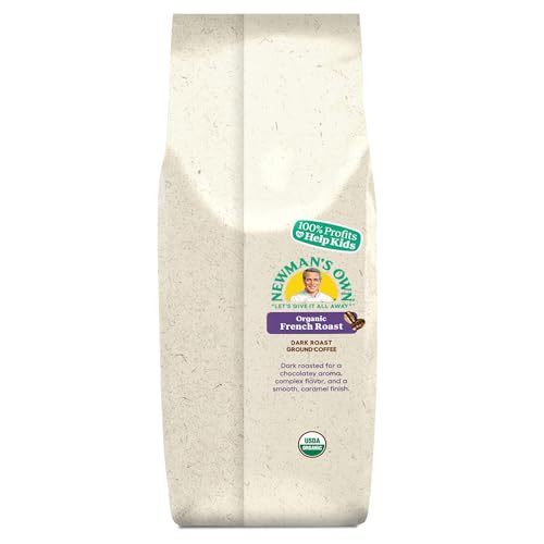 Fair Trade seal on Newman's Own Organics French Roast packaging