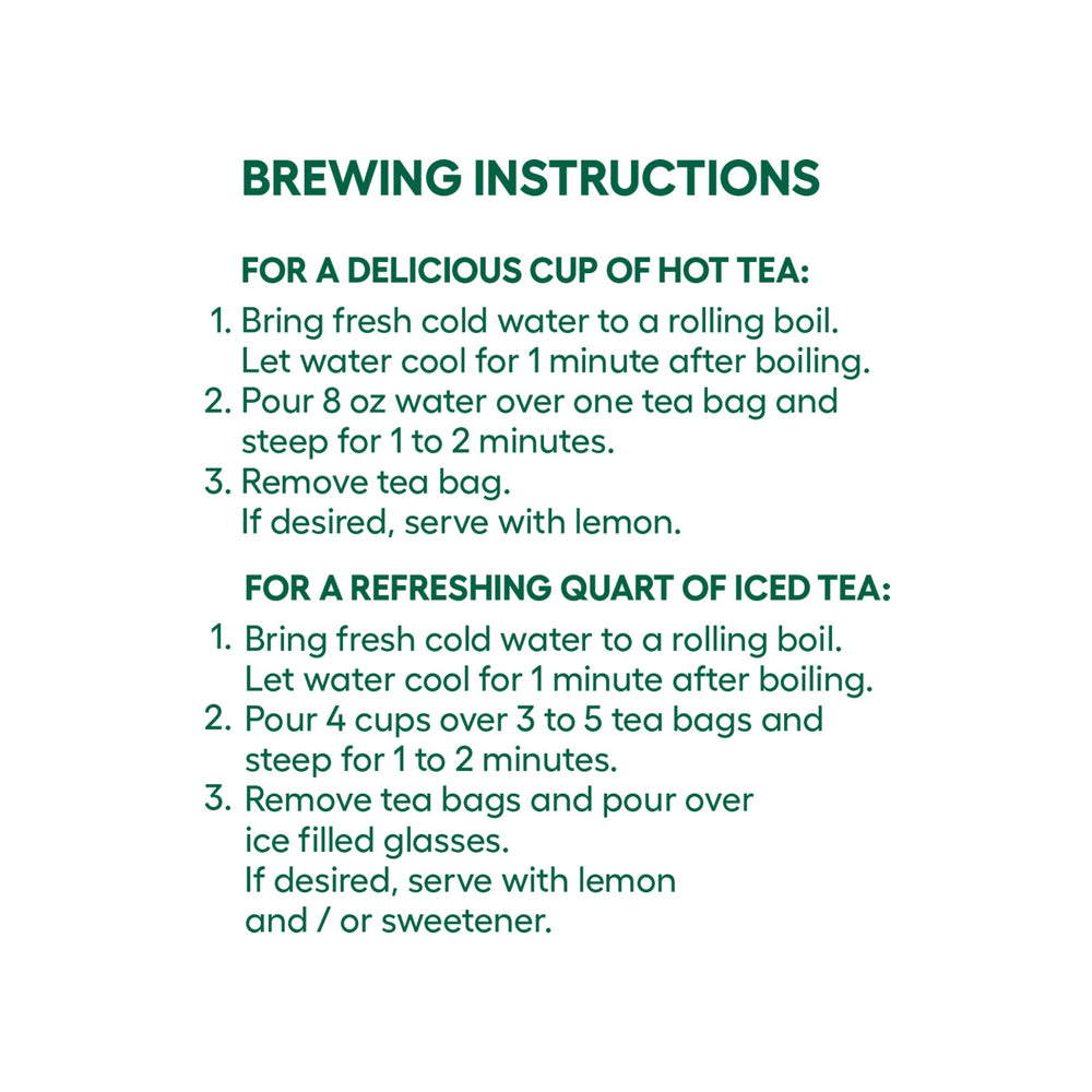 Newman's Own Organics Royal Green Tea packaging notes dietary options for dairy-free and gluten-free users.